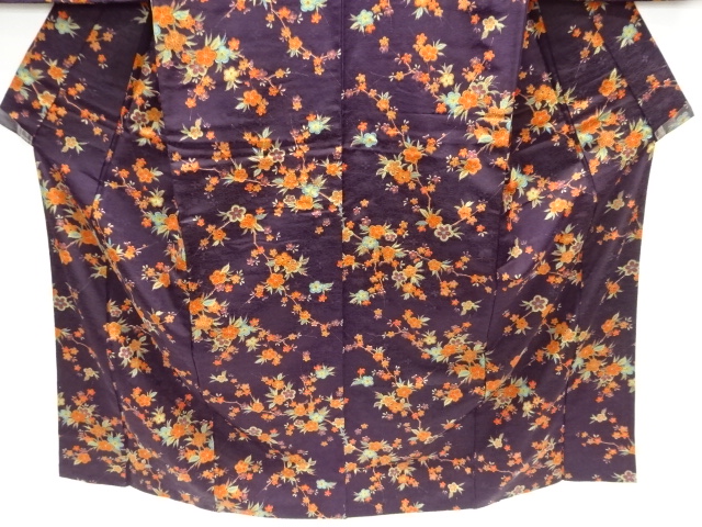  枝梅模様小紋着物